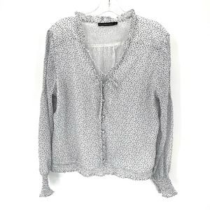 Abercrombie and Fitch floral sheer women’s blouse